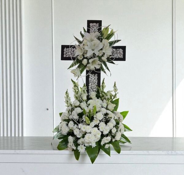 Cruz Floral para Funeral
