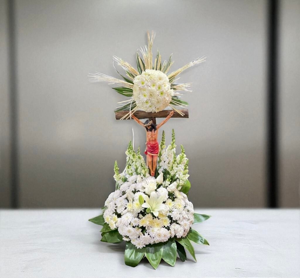 Cruz Floral con Imagen
