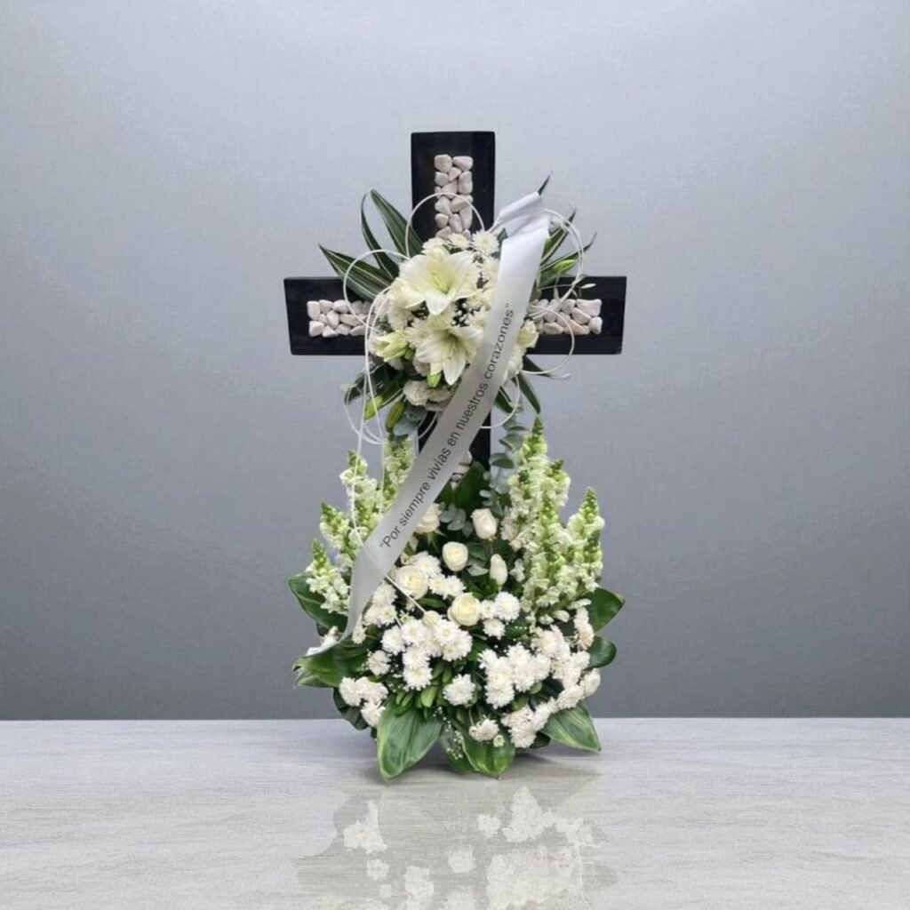 Cruz Floral para Funeral